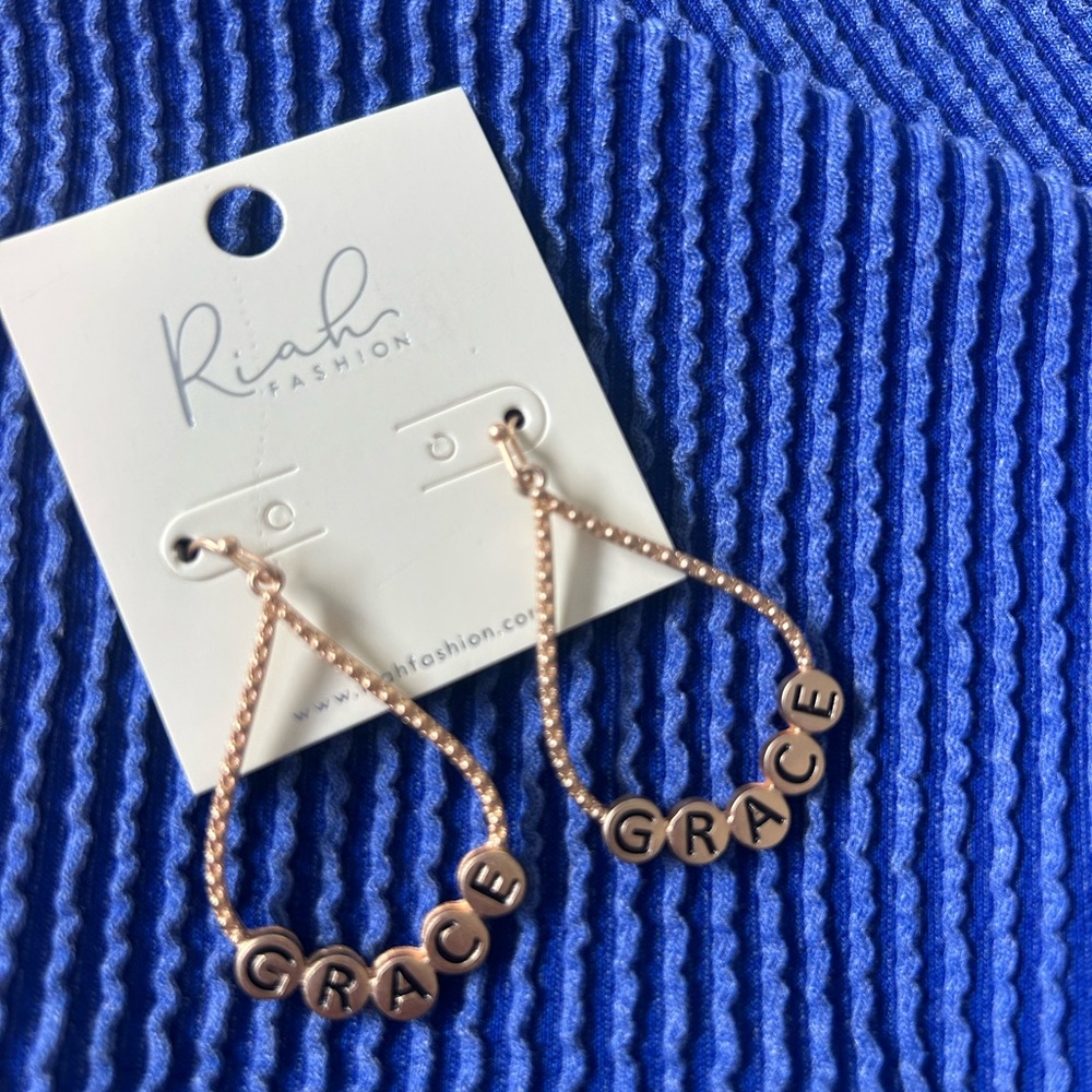 Gold Personalized Earrings